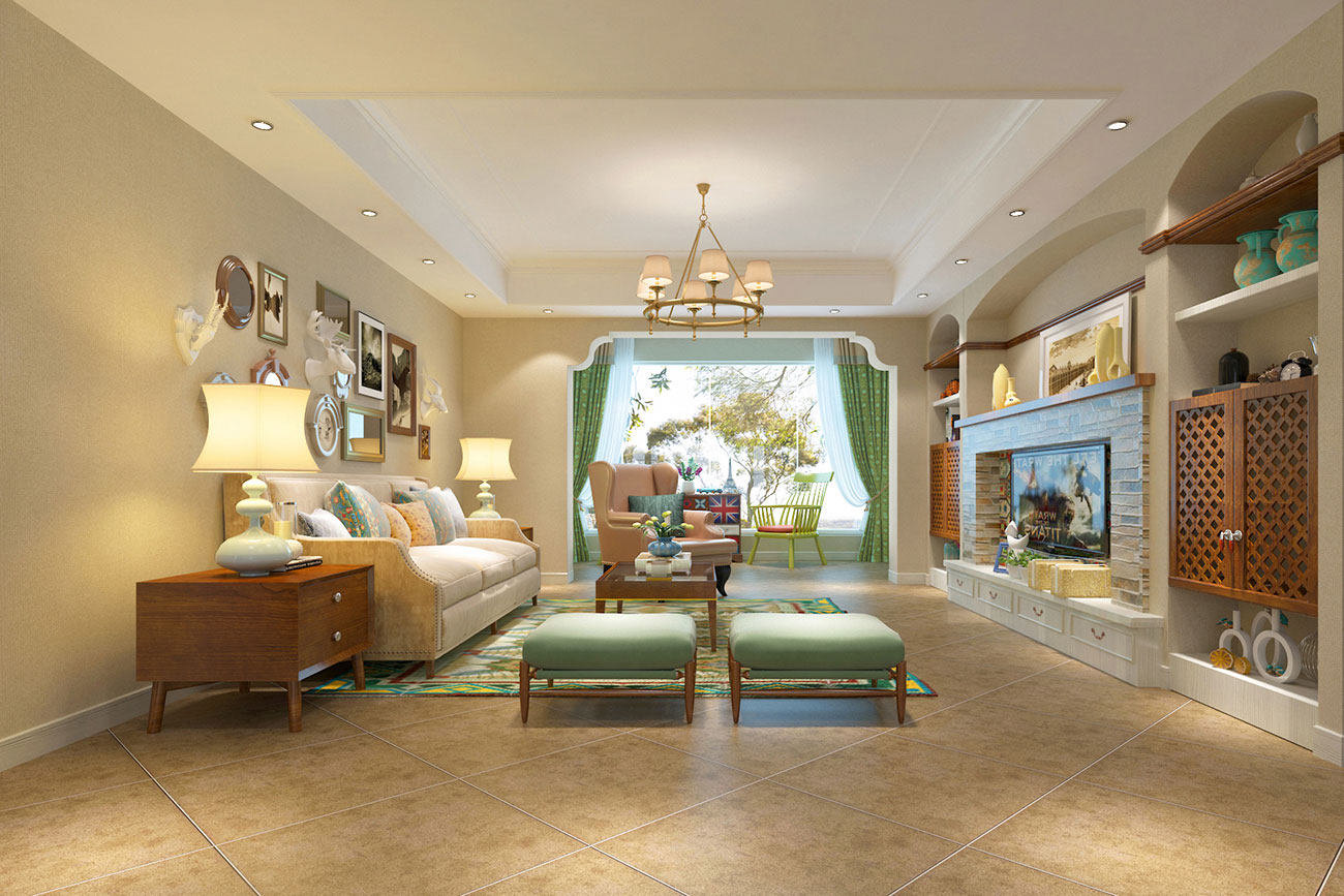 寶能城市廣場133m&sup2;地中海風格案例