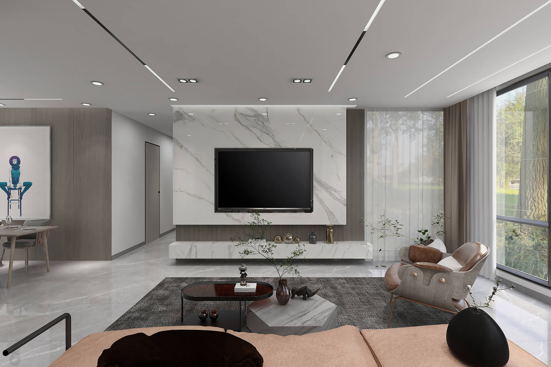 五象湖金玖世家110m&sup2;現代輕奢風案例